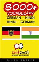 8000+ German - Hindi Hindi - German Vocabulary