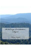 R.D.Congo, Constitution critiquee