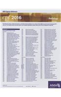 CPT 2016 Express Reference Cards: Multiple Specialities: Radiology(English)