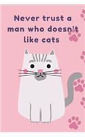 Never trust a man who doesn't like cats