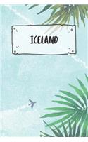 Iceland: Ruled Travel Diary Notebook or Journey Journal - Lined Trip Pocketbook for Men and Women with Lines