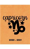 2020-2021 Capricorn: Monthly Planner 2020-2021