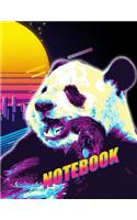 Notebook: Panda Lined notebook for Teens Kids Students Girls for Home School College for Writing Note. 200 Pages-8.5x11-