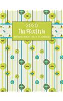 The FlexStyle: 2020 Hybrid Monthly Planner: Dated 12-Month Organizer Dotted Planner with Monthly Calendar Pages Retro Kitchen
