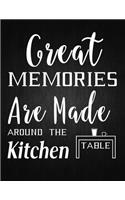 Great memories are made around the kitchen table
