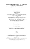 USAID's long-term strategy for addressing East African emergencies