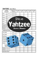 Dice Yahtzee Score Sheets