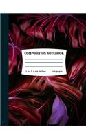 Composition Notebook: Wide Ruled, 7.44 x 9.69: Tropical Composition Notebook(Wanderlust Journaling)(2 Composition Notebook)