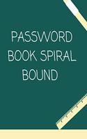password book spiral bound