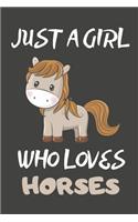 Just A Girl Who Loves Horses