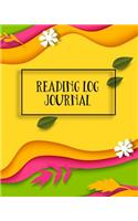 Reading Log Journal: Reading Notebook