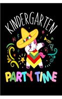 Kindergarten Party Time: Cinco De Mayo Kinder Unicorn Gift Journal