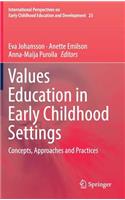 Values Education in Early Childhood Settings