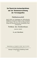 Zur Theorie Des Austauschproblems Und Der Remanenzerscheinung Der Ferromagnetika
