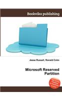 Microsoft Reserved Partition