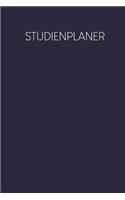 Studienplaner: Semesterplaner für Studenten und Schüler mit Stundenplan für 4 Semester - Motiv: Dunkelblau