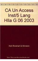 CA Un Access Inst/5 Lang Hlla G 06 2003