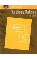 Holt Traditions: Vocabulary Workshop: Student Edition First Course