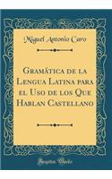 Gramï¿½tica de la Lengua Latina Para El USO de Los Que Hablan Castellano (Classic Reprint)