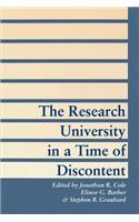 Research University in a Time of Discontent