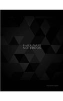 Black Paper Notebook College Ruled