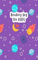 Reading Log for Kids: Outer Space Reading Journal for Children - Your Kids Can Keep Track of All the Books They Read - 8 x 10 Inches - 100 Pages with Reading Review on Ea