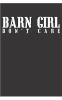 Notebook: Barn Girl Horseback Riding Horse Lover Racer Gift Dot Grid 6x9 120 Pages