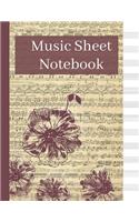 Music Sheet Notebook