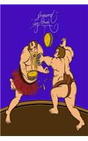 Password Log Book: 6x9 Inch Lined a Journal/Notebook Designed to Help You Never Lose Anything Ever Again - Food Fight, Sumo, Wrestling, Japan, Original Art, Calligraph