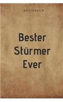 Bester Stürmer Ever Notizbuch