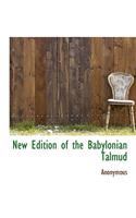 New Edition of the Babylonian Talmud
