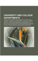 University and College Departments