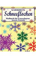 Schneeflocken Malbuch für Erwachsene ( In Grobdruck)