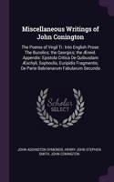 Miscellaneous Writings of John Conington