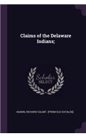 Claims of the Delaware Indians;