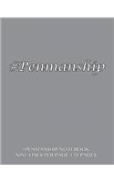 #Penmanship Notebook - nine lines per page, 120 pages