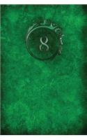 Monogram 8 Notebook: Blank Journal Diary Log