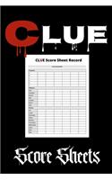 Clue score sheets