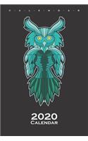 Owl in haida style Calendar 2020: Annual Calendar for animal friends and all who have pets