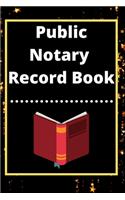 Public Notary Record Book