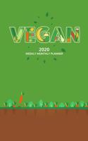 Vegan 2020 Weekly Monthly Planner