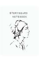 Storyboard Notebook: Blank Storyboard - Sketchbook template panel pages for Storytelling and Layouts - Pages with 9x9 Story Board Frames - 110 Pages