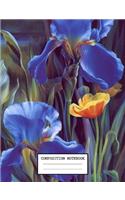 Composition Notebook: Flowers Floral Themed Notebook And Journal 7.44 x 9.69 inches 110 College Ruled Pages