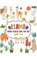 LLAMA Soduku Puzzles Book For Kids Ages 4-8: 220 Soduku Puzzles Book For Llama Lovers - Easy to Hard