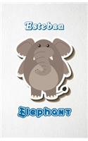 Esteban Elephant A5 Lined Notebook 110 Pages