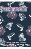 Wirtschatfsrecht Semesterplaner - Sommersemester 2020