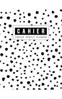 Cahier Weekly Planner: Cahier Inserts, Cahier Notebook, Weekly Insert, Daily Organizer Book, Size 8.5 x 11 Inch, 120 Pages