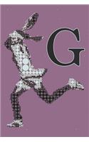 G Monogram Initial Tennis Journal