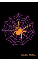 Spider Notes: Journal, Notebook, Diary or Sketchbook with Lined Paper