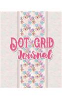 Dot Grid Journal: Dot Grid Sketchbook, Dotted Writing Pad - Hydrangea Flower Cover